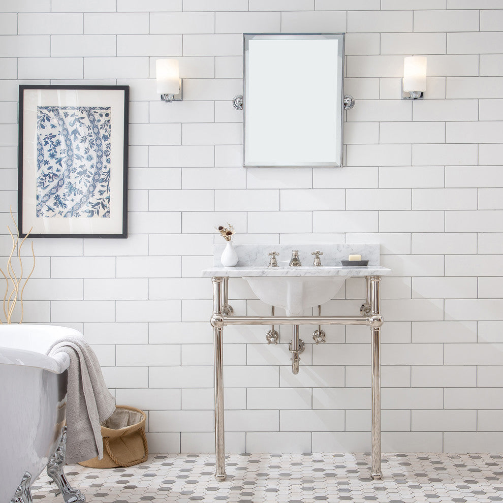 Embassy 30" Wash Stand Set, Yellow, Polished Nickel F2-0009 Faucet