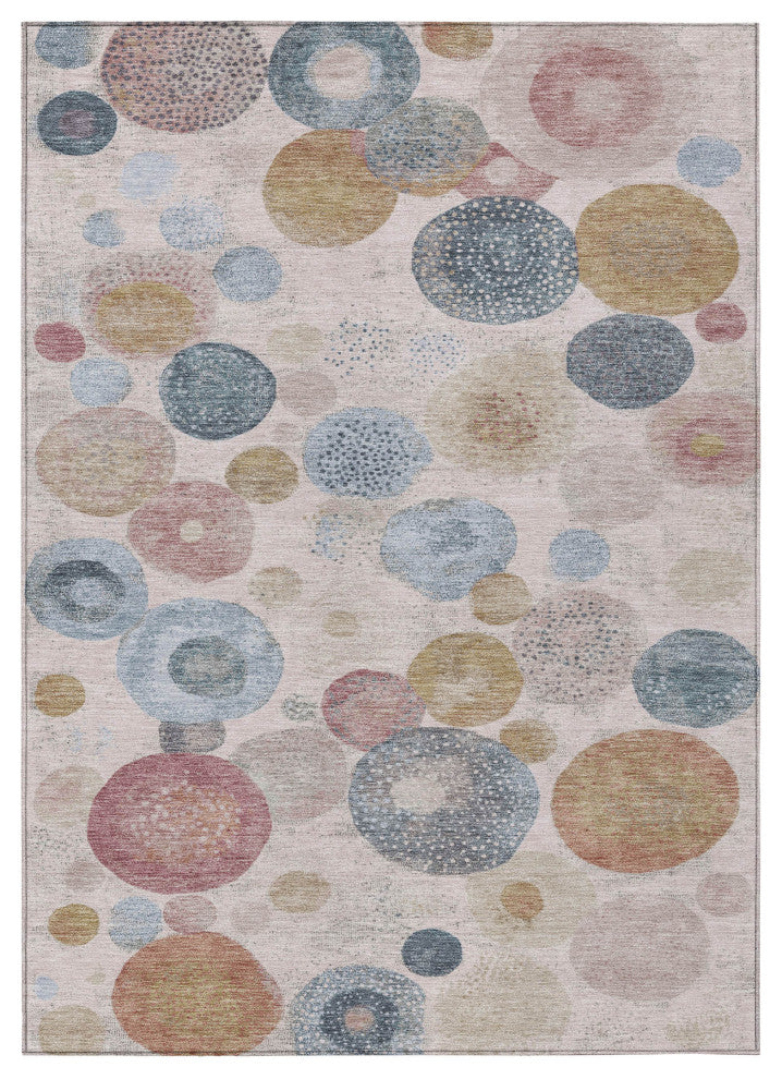 Machine Washable Indoor/Outdoor Chantille ACN1896 Blush 9' x 12' Rug