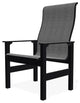 Leeward Sling Outdoor Armchair, Collect Charcoal/Black