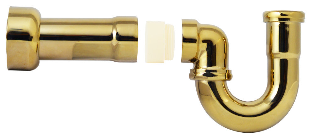 La-Style Pedestal Lavatory Kit - Cross Handles In Polished Brass, Polished Brass