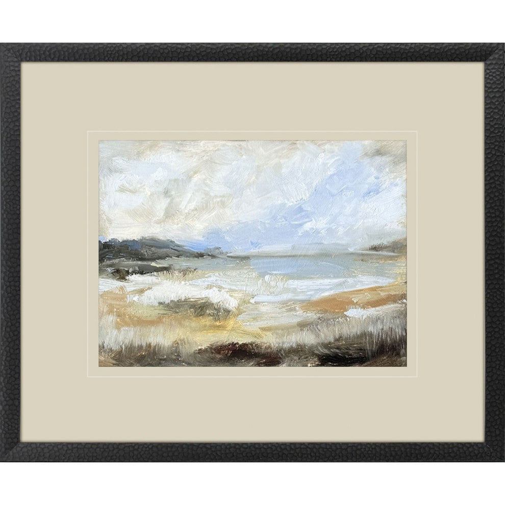 Smudged Coastline I Framed Art
