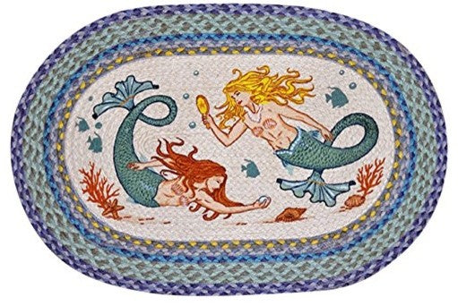 Earth Rugs OP-386 Mermaids Oval Patch 20" x 30"