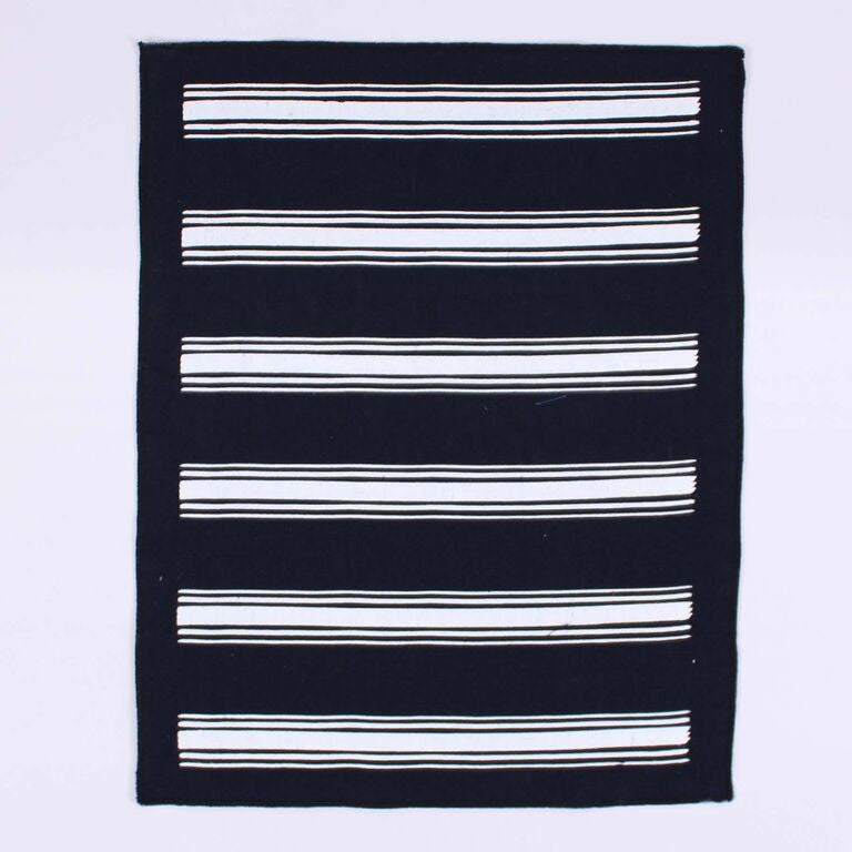 Heritage Stripe Linen Napkin, Navy