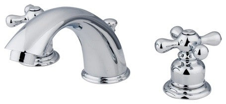 Kingston Brass Widespread Bathroom Faucet With Retail Pop-Up, Polished Chrome