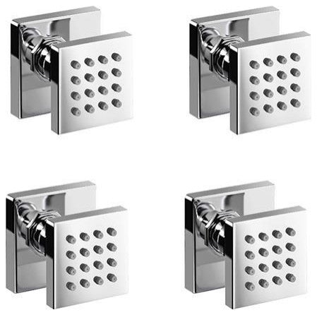 BathSelect Naples Chrome Finish Massage Shower Body Jets Spray