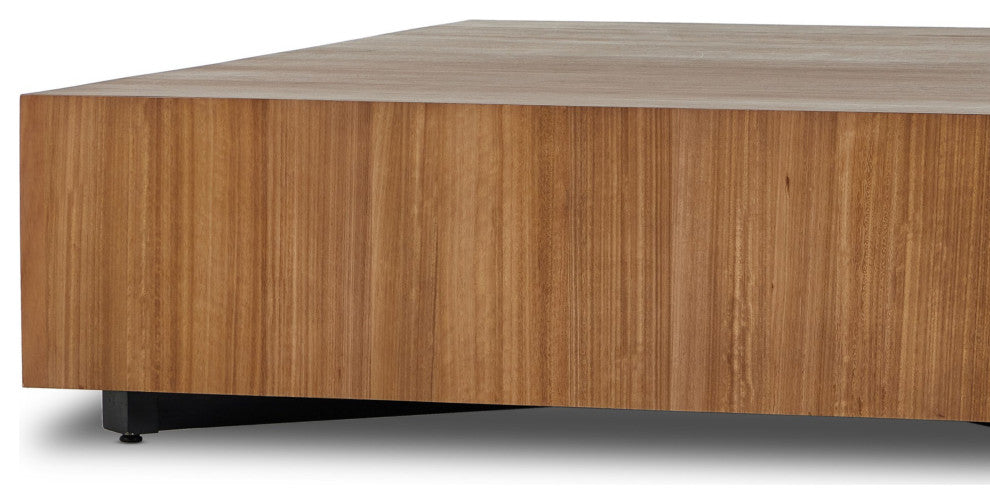 Hudson Large Square Coffee Table Natural Yukas, Black Pine