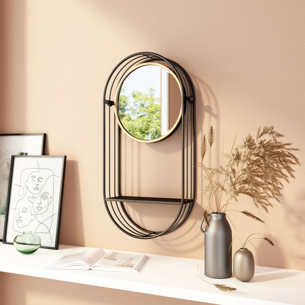 Saroni Mirror Shelf Gray