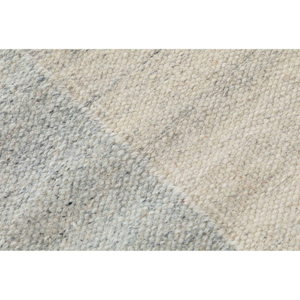 Nu Maison Soft Border Area Rug, Light Blue, 6'x9'