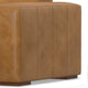 Rex Right-Facing Modular Sectional Sofa in Genuine Leather