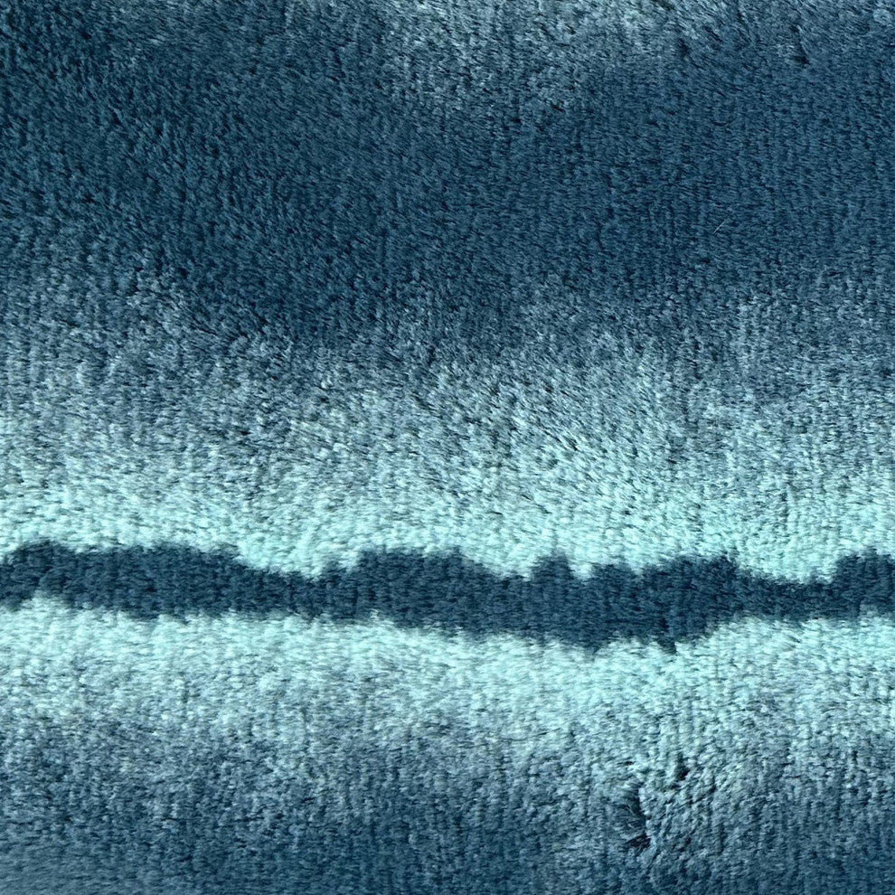 Plutus Teal Fluffy Fields Faux Fur Luxury Throw Pillow, Teal, 20" x 26" Standard