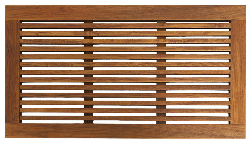 Dasha Spa Shower Mat, Solid Teak Wood, Large