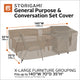 Storigami Easy Fold General Purpose Patio Furniture Cover, Goat Tan, X-Large