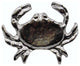 Sand Crab Cabinet Knob, Nickel