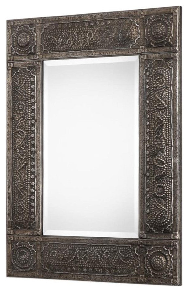 Bowery Hill Geena Mirror in Metal