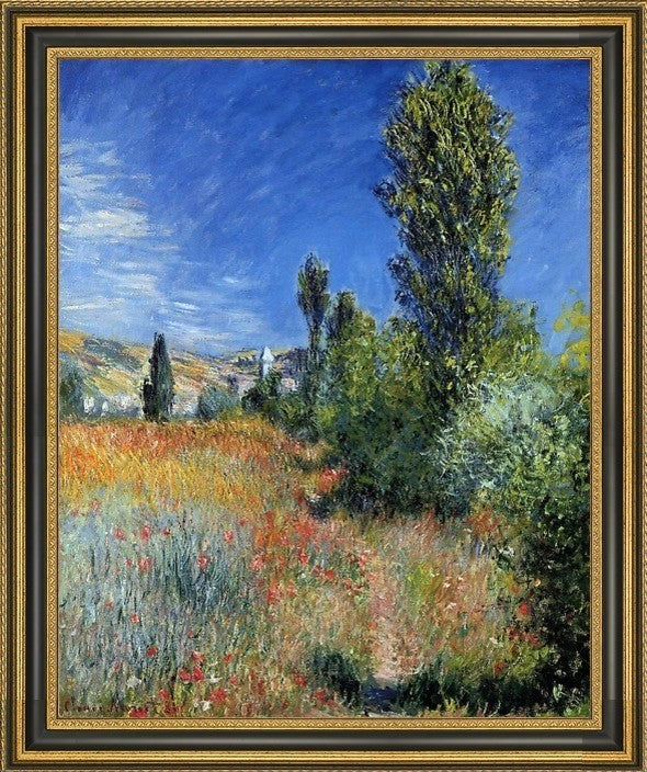 Claude Oscar Monet Landscape on the Ile SaintMartin Framed Canvas Print, 20"x25"