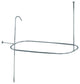 Polished Chrome Vintage-Style Shower Ring and Riser Combination ABT1040-1