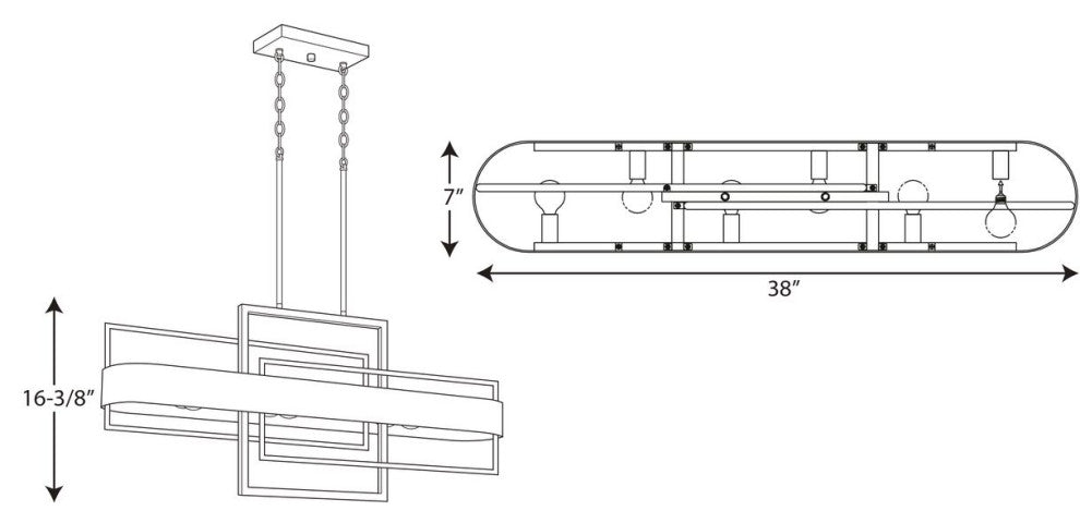 Adagio Collection Six-Light Island
