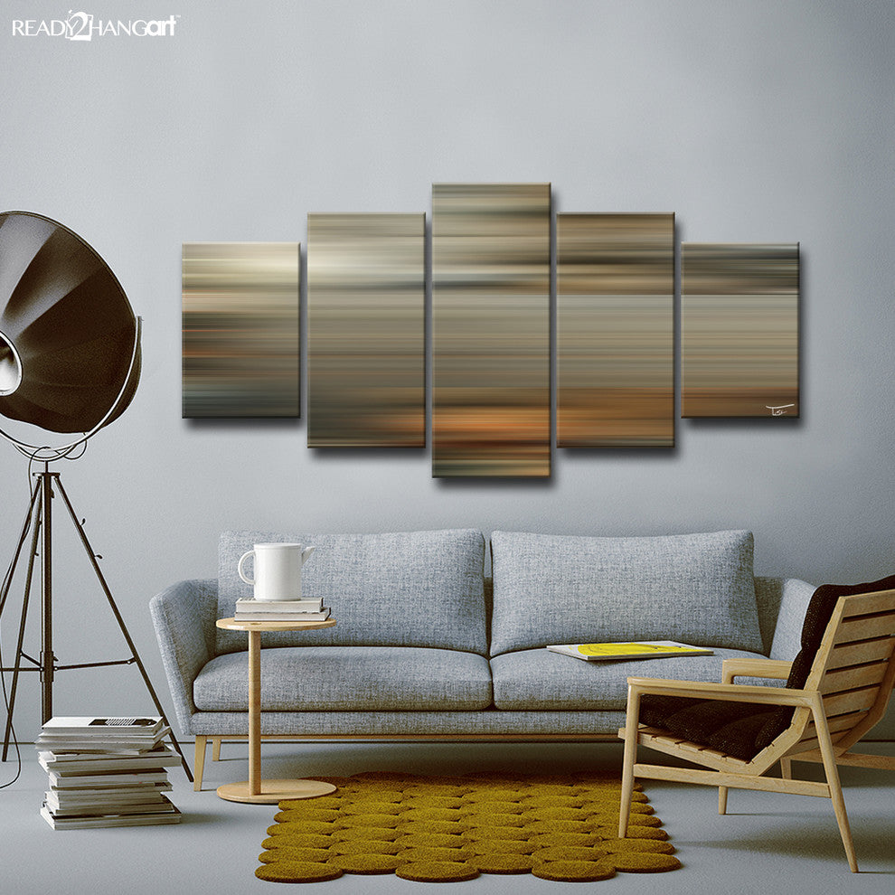 Ready2HangArt 'Blur Stripes LXI' by Tristan Scott, 30"x60", 5 Piece Set