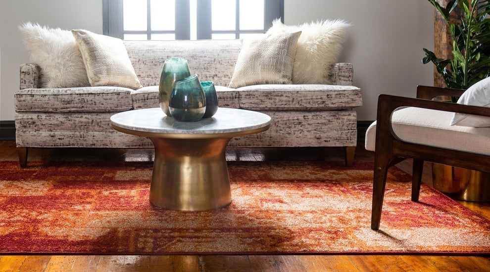 Unique Loom Terracotta Autumn Plymouth 2' 0 x 3' 0 Area Rug