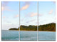 "Aitutaki Lagoon Large Panorama" Metal Wall Art, 3 Panels, 36"x28"
