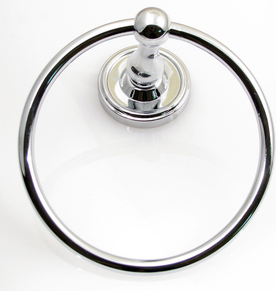 Midtown Towel Ring, Chrome