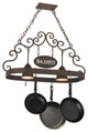 34"L Bon Appetit 2 Light Pot Rack