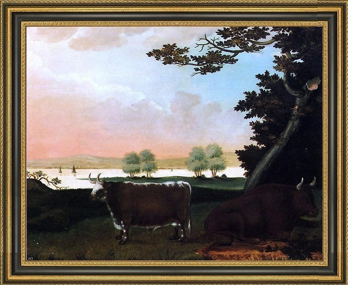 Ammi Phillips Pastoral LandscapeFramed Premium Canvas Print, 16"x20"