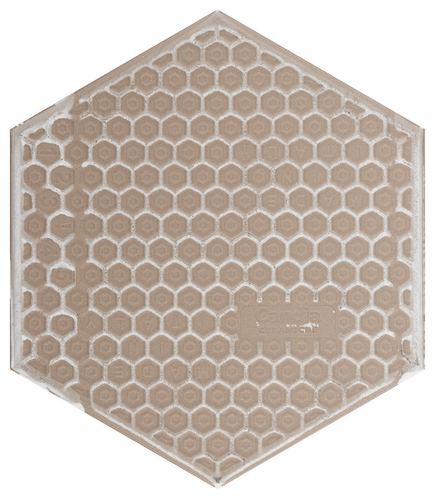 Mazzo Hex White Porcelain Floor and Wall Tile