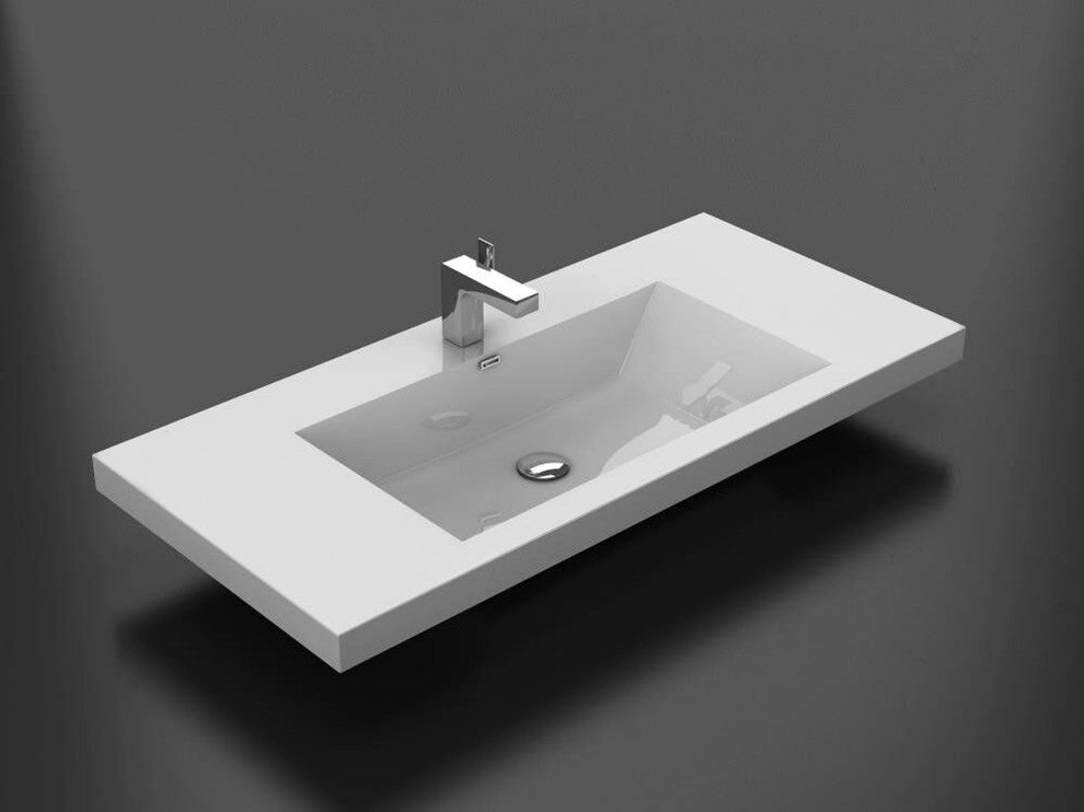 Alma Integrated White SinkS, 36"