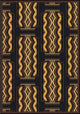 Any Day Matinee Rug, Deco Ticket, Brown, 5'4"x7'8"