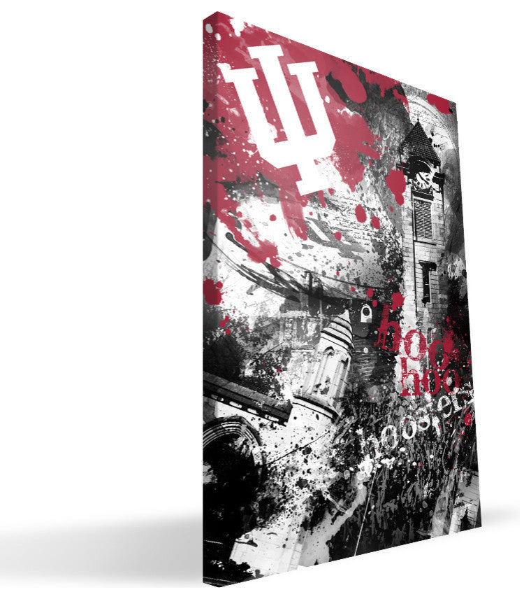 IND Hoosiers Spirit Canvas Print, 16"x24"