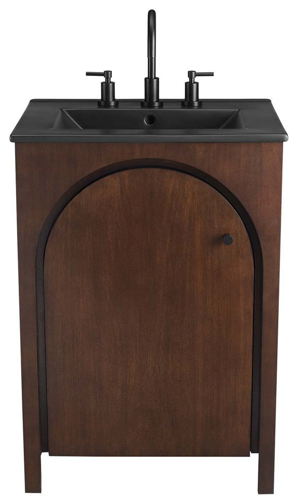 Appia 24" Bathroom Vanity - Walnut Black