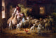 Luigi Chialiva Feeding Time - 18" x 27" Premium Canvas Print