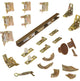 Johnson Hardware® 1700606H Bi-Fold Door Hardware Set, 60"