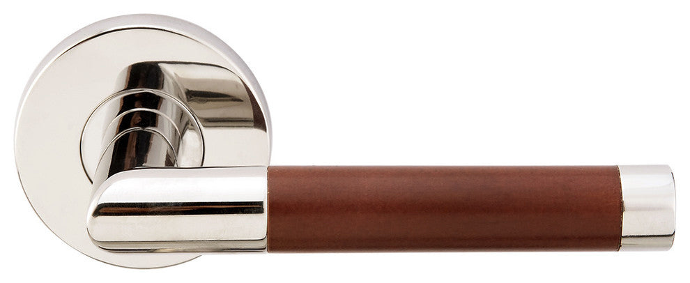 Cabernet Lever, Tubular Passage, Polished Stainless Steel, 2-3/8" Backset