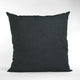 Black Solid Shiny Velvet Luxury Throw Pillow, Double sided 16"x16"