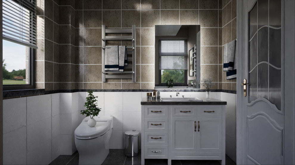 Backlit LED Mirror for Bathroom, Anti-Fog Dimmable, Silver, 20x28