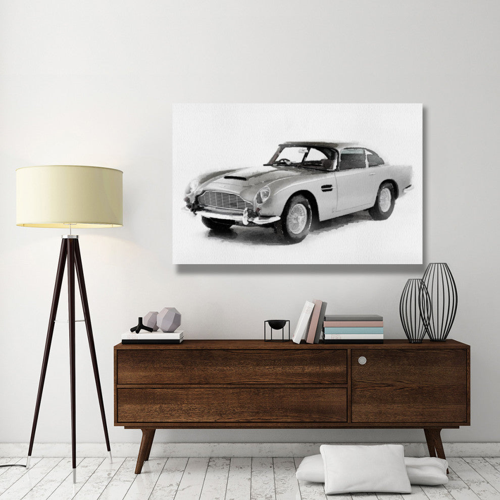 "1964 Aston Martin DB5 Watercolor" Fine Art Print