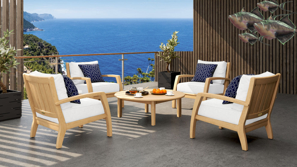Somerset Deep Seating Club Chair, Natural