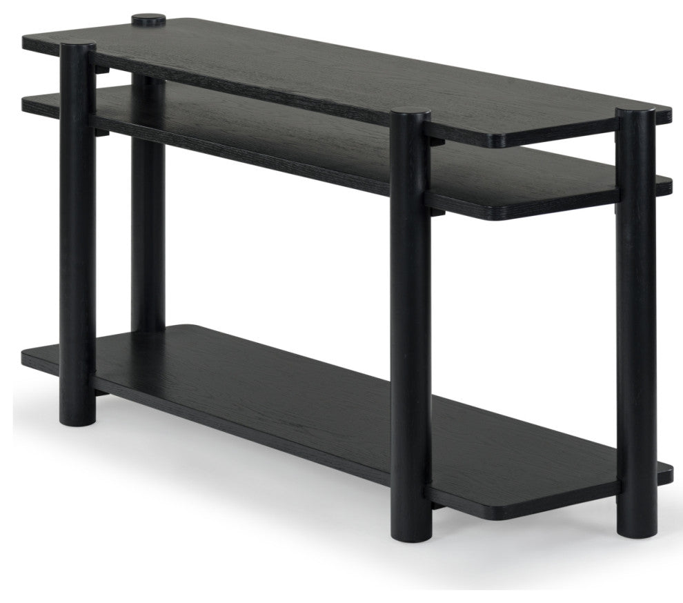 Safavieh Couture Edisyn Wood Console Table, Black