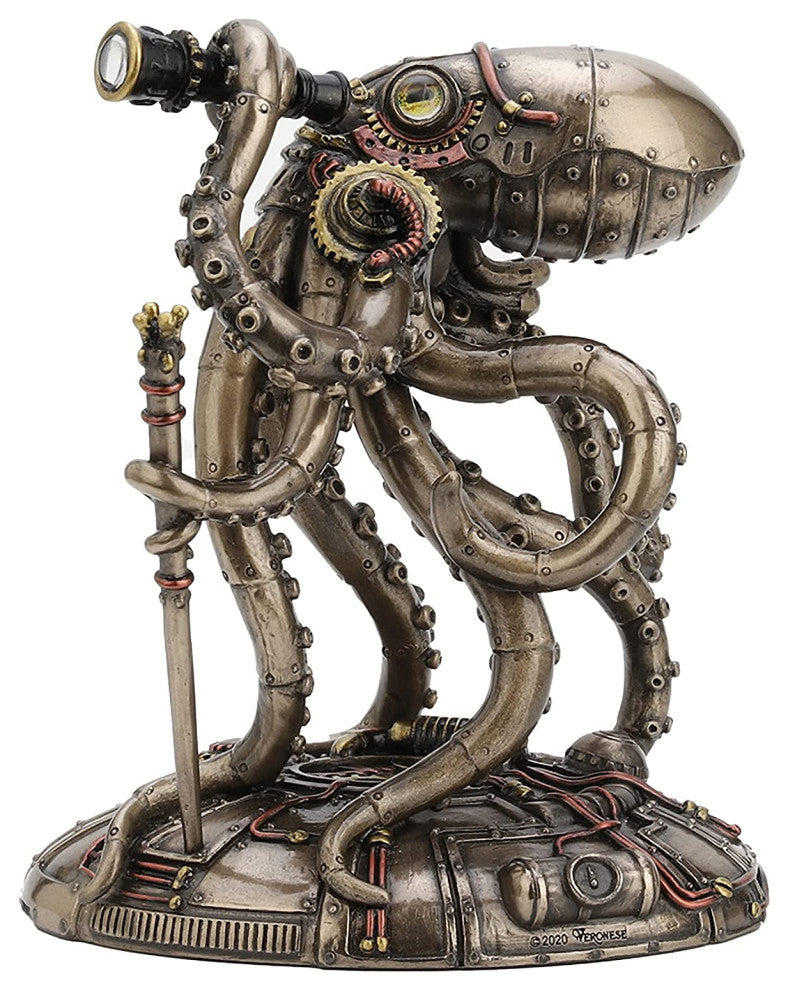 Steampunk Seabed Hiker Octopus -  Classic Statue Sculpture