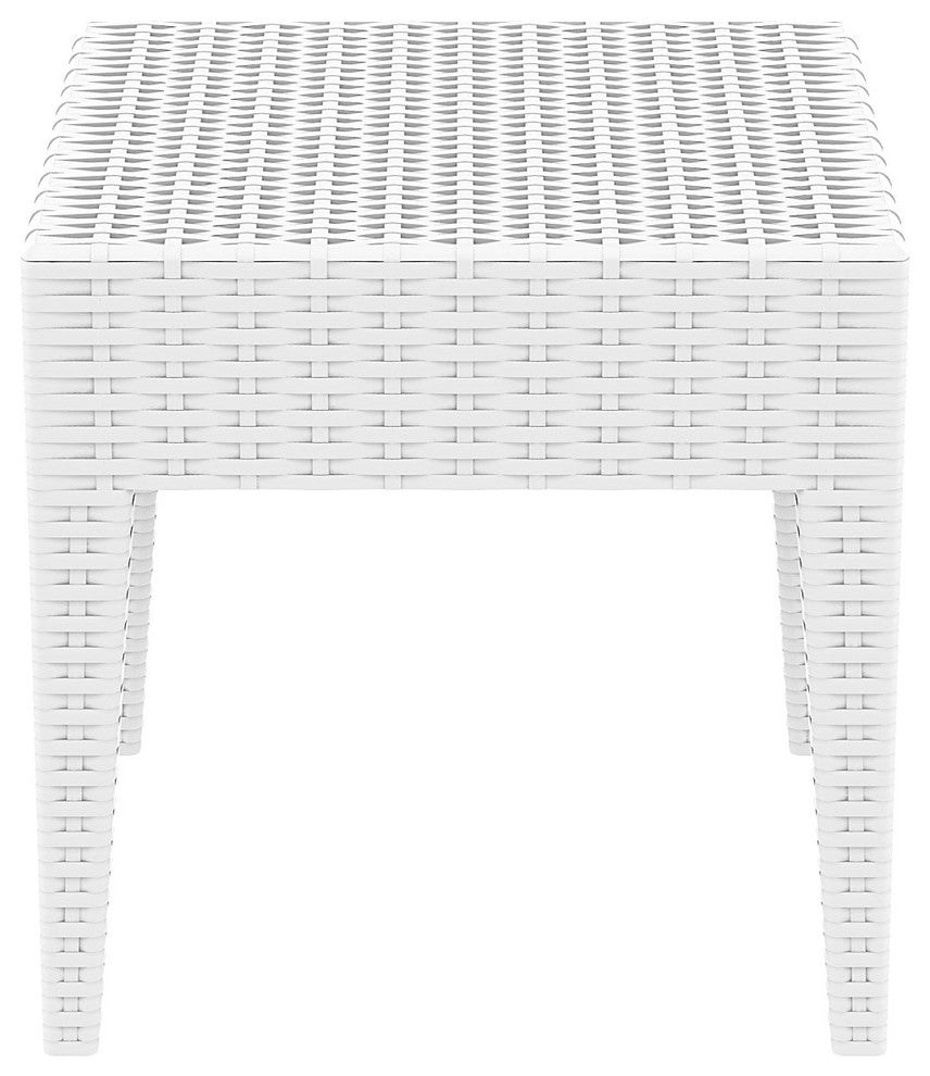 Compamia Miami Outdoor Side Table, White