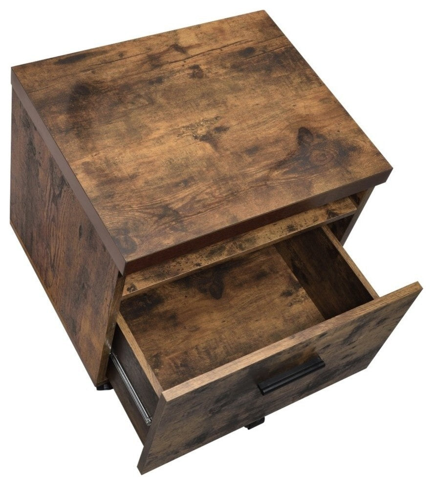 Acme Bob File Cabinet, Weathered Oak