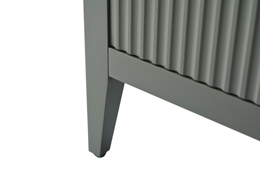 Vanity Art Freestanding Vanity, Vintage Green, 42", Single Sink, Matte Black