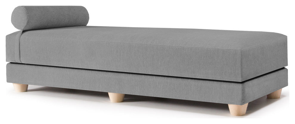 Alon Daybed Queen Size Convertible Sleeper, Grey Chenille