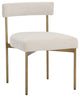 Seneca Dining Chair, Antique Brass, Danny Ivory, Set of 2