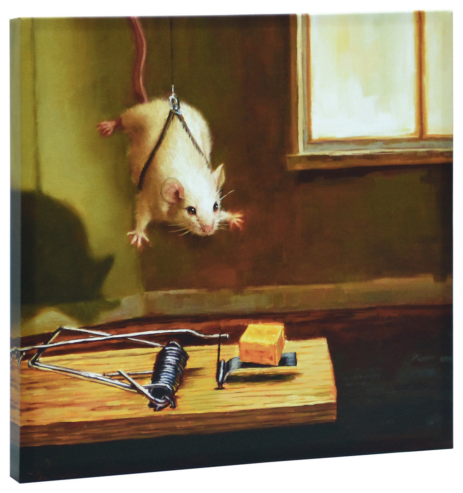 "Mission Imposible" Mouse Pet Wall Art Graphic Art Print on Wrapped Canvas