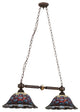 Meyda lighting 28503 36.5"L Tiffany Peacock Feather 2-Light Island Pendant