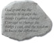 "God Grant Me the Serenity" Garden Stone