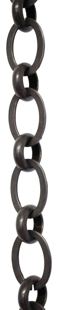 RCH Hardware Brass Loop Chandelier Chain, 3', Oil Bronzed Black, U40